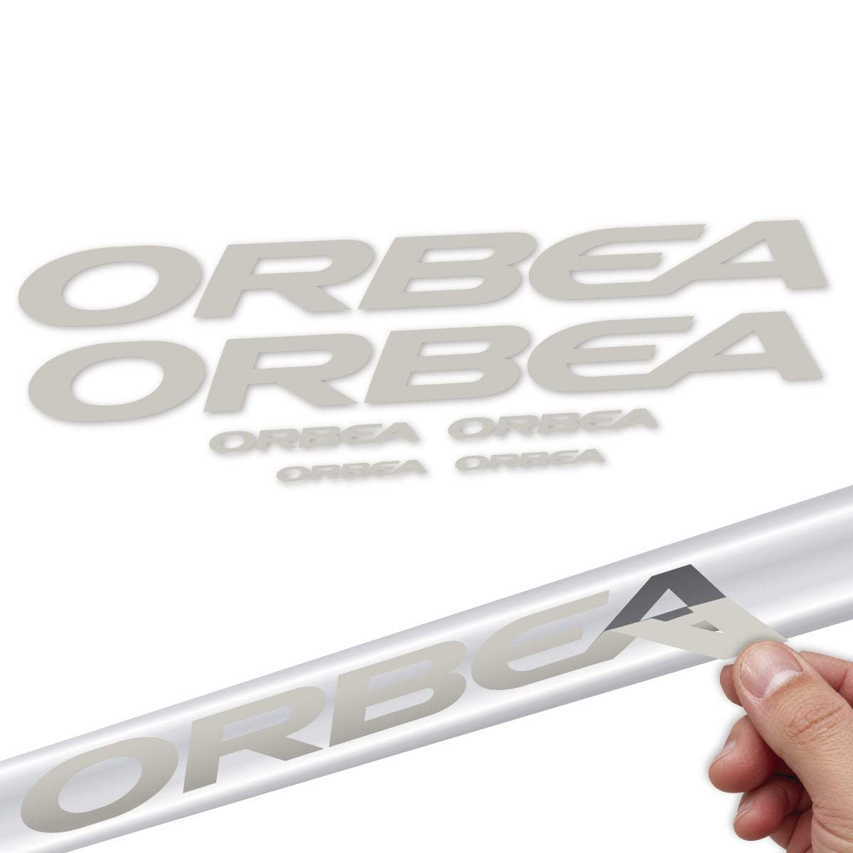 Adesivi Telaio Orbea Avant 2022-2027 in vinile - Grigio Pastello