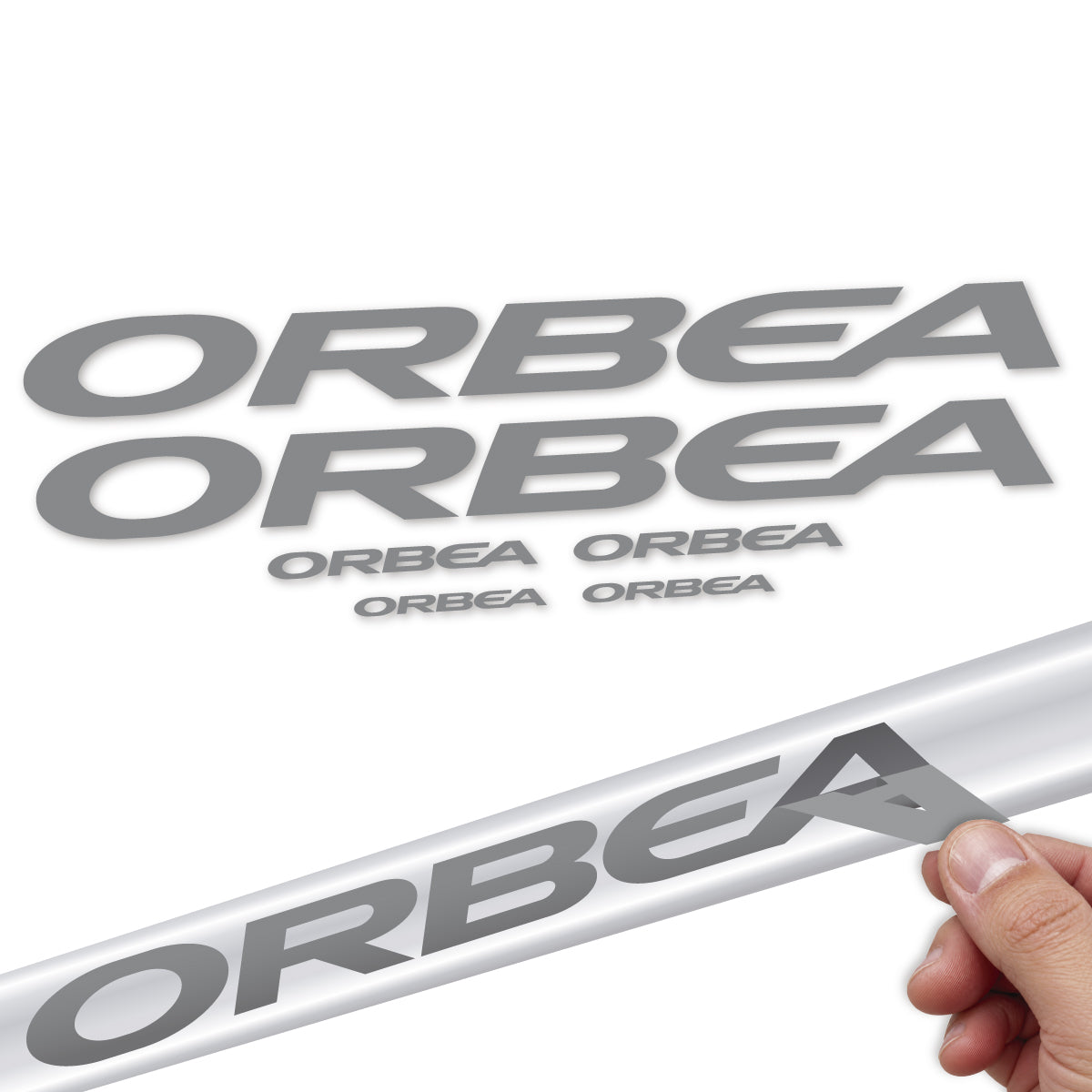Adesivi Telaio Orbea Alma 2022-2027 in vinile - Grigio Topo