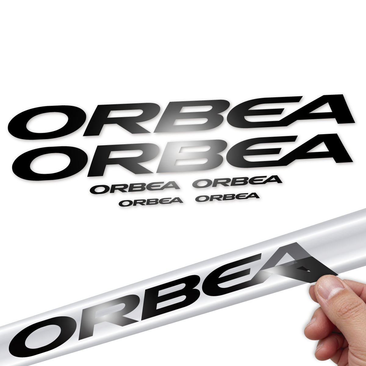 Adesivi Telaio Orbea Alma 2022-2027 in vinile - Nero