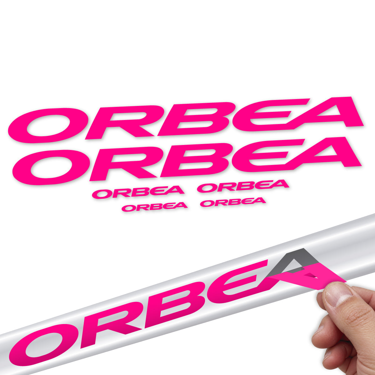 Adesivi Telaio Orbea Avant 2022-2027 in vinile - Rosa Fluo