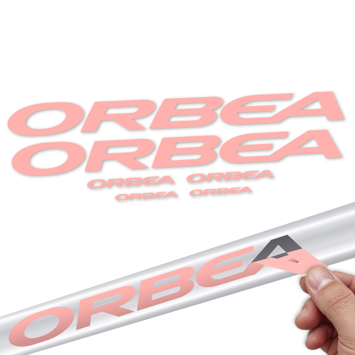 Adesivi Telaio Orbea Avant 2022-2027 in vinile - Rosa Salmone