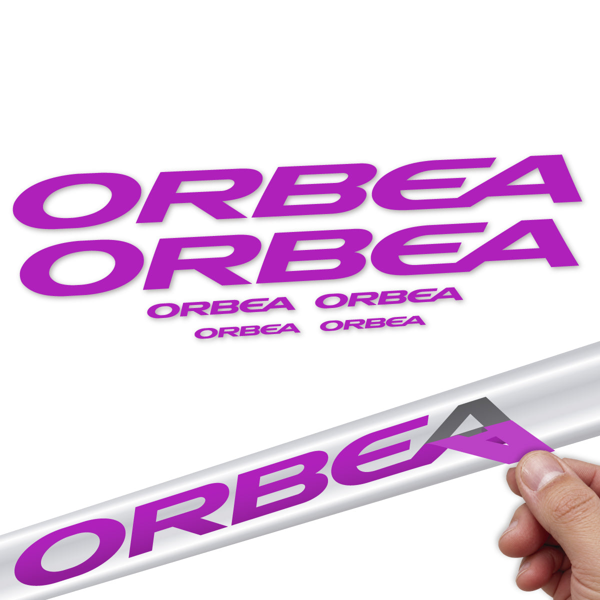 Adesivi Telaio Orbea Alma 2022-2027 in vinile - Rosa Viola