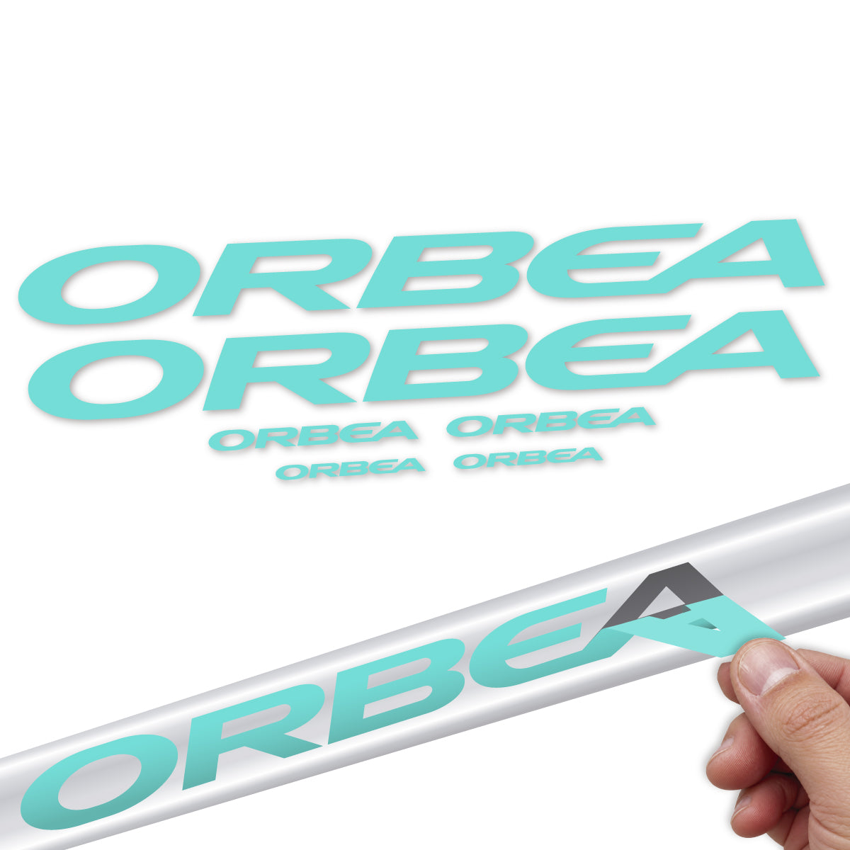 Adesivi Telaio Orbea Alma 2022-2027 in vinile - Turchese Chiaro
