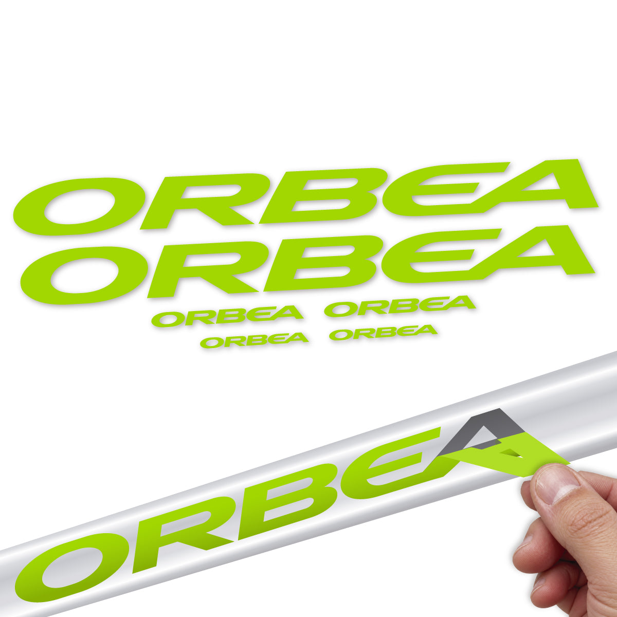 Adesivi Telaio Orbea Laufey 2022-2027 in vinile - Verde Lime