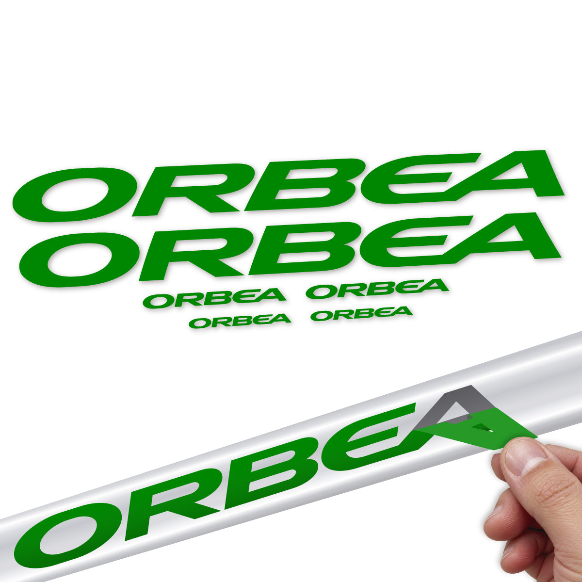 Adesivi Telaio Orbea Avant 2022-2027 in vinile - Verde Medio