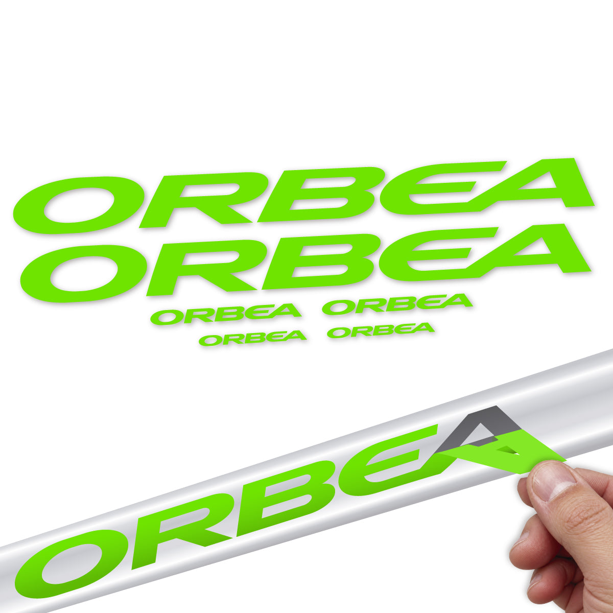 Adesivi Telaio Orbea Alma 2022-2027 in vinile - Verde Pistacchio