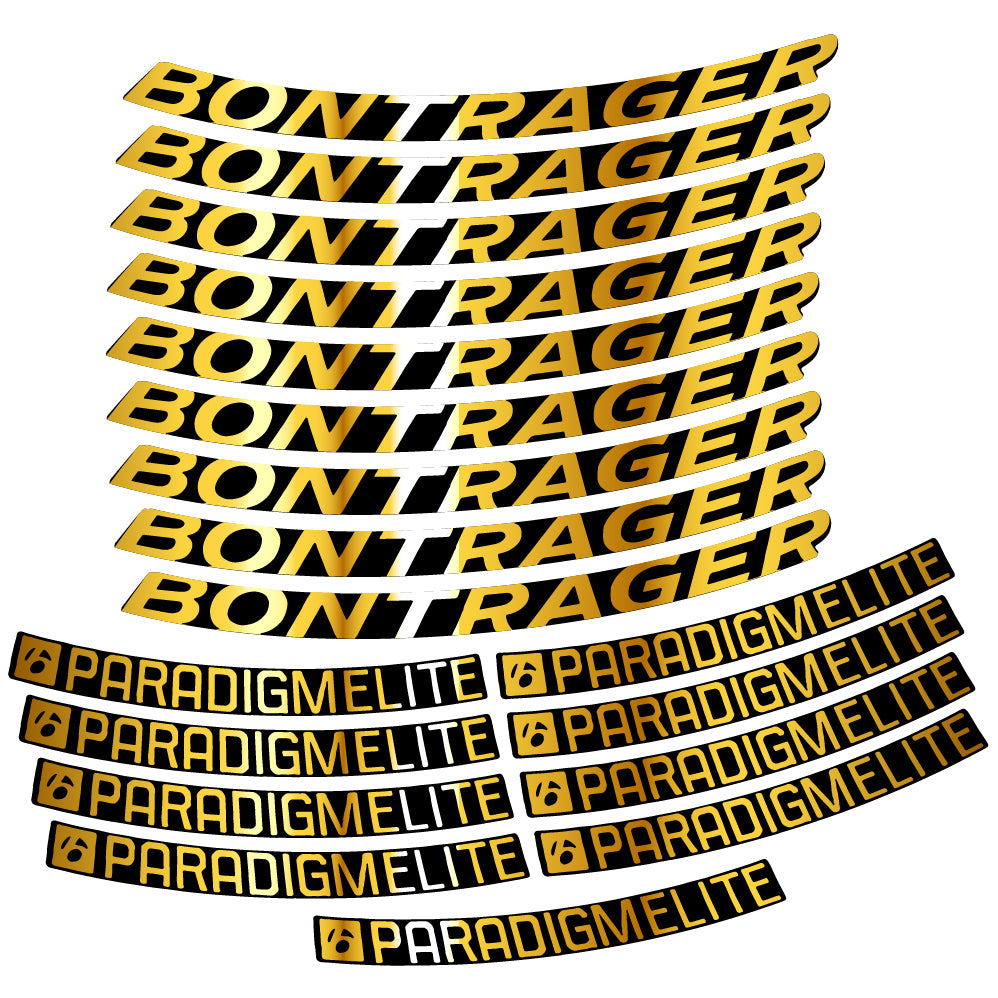 Adesivi Cerchi Bici da Corsa Bontrager Paradigm Elite TLR 2019 21 mm in vinile