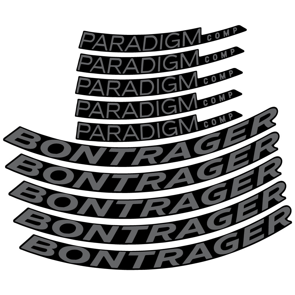 Adesivi Cerchi Bici da Corsa Bontrager Paradigm Comp TLR Disc 2022 in vinile