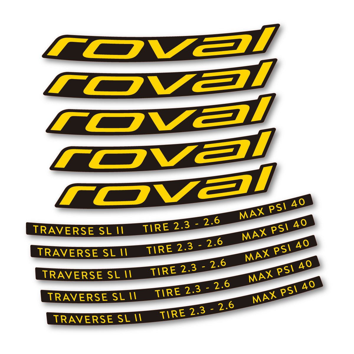 Adesivi Cerchi MTB Roval Traverse SL II 29 2023 in vinile