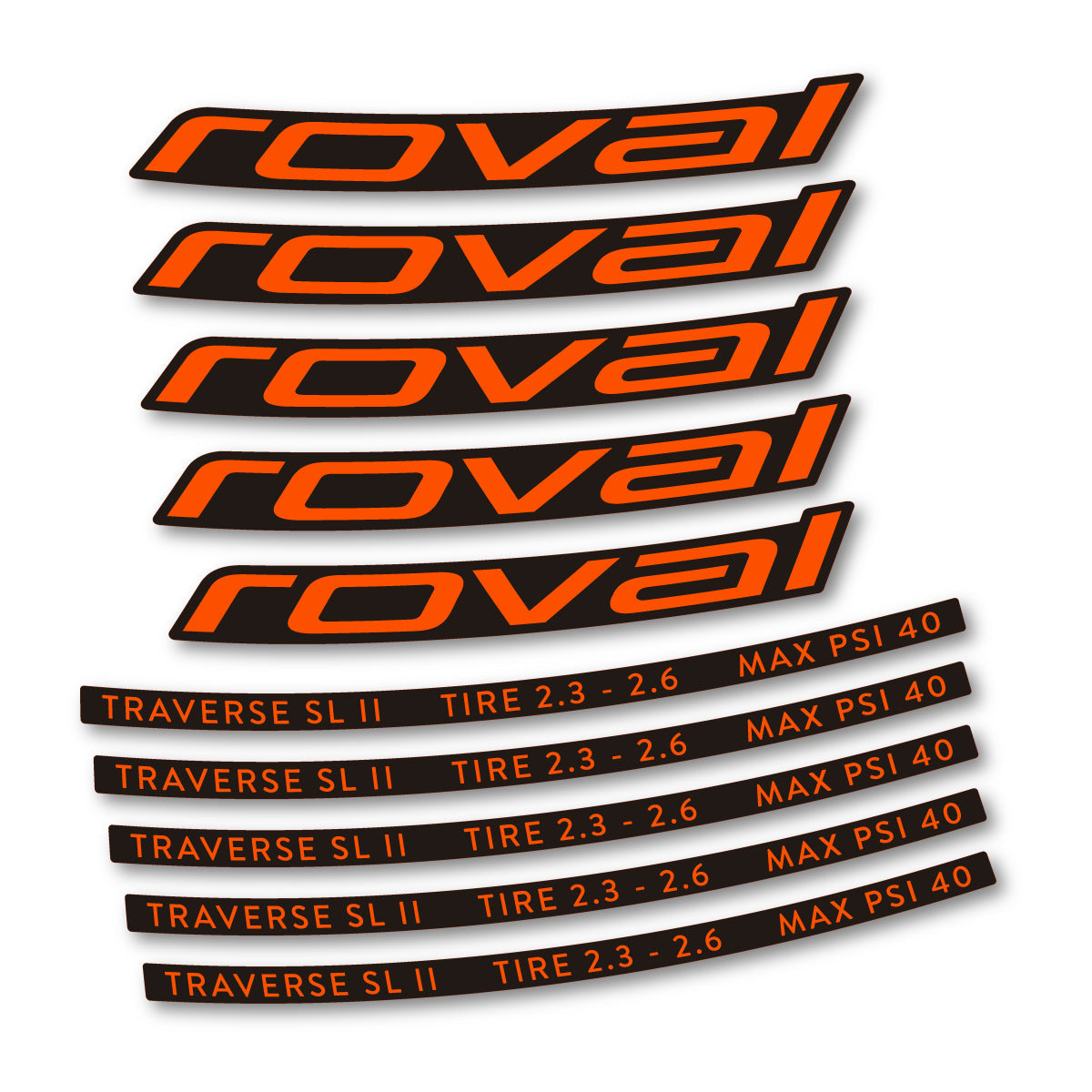 Adesivi Cerchi MTB Roval Traverse SL II 29 2023 in vinile