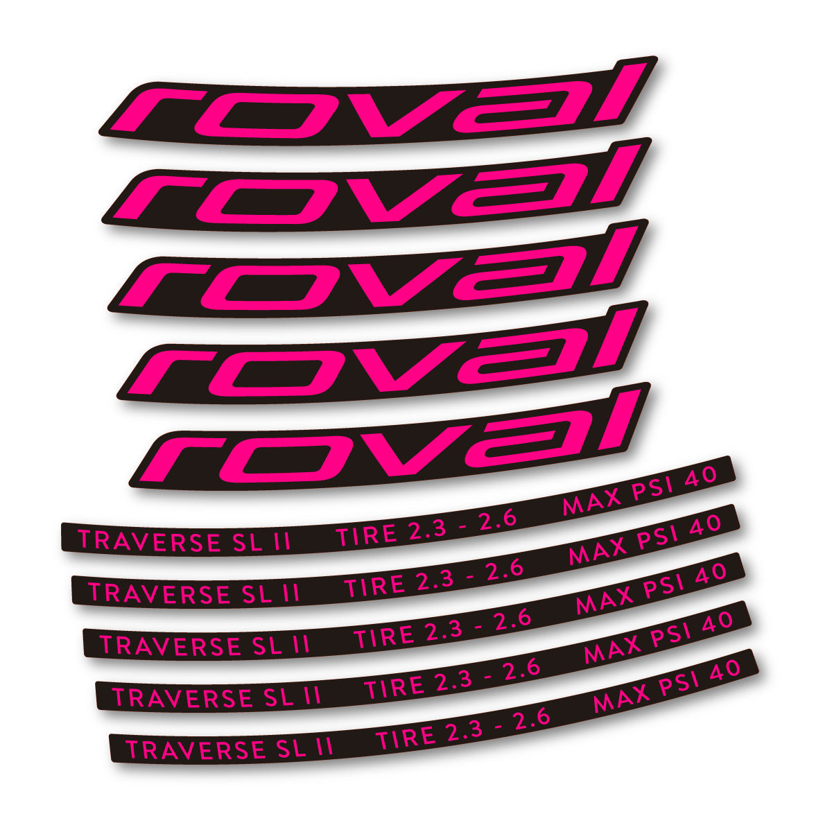 Adesivi Cerchi MTB Roval Traverse SL II 29 2023 in vinile