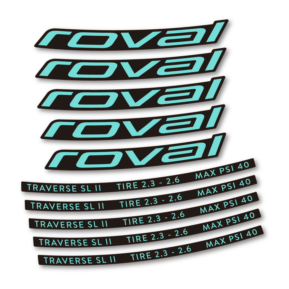 Adesivi Cerchi MTB Roval Traverse SL II 29 2023 in vinile