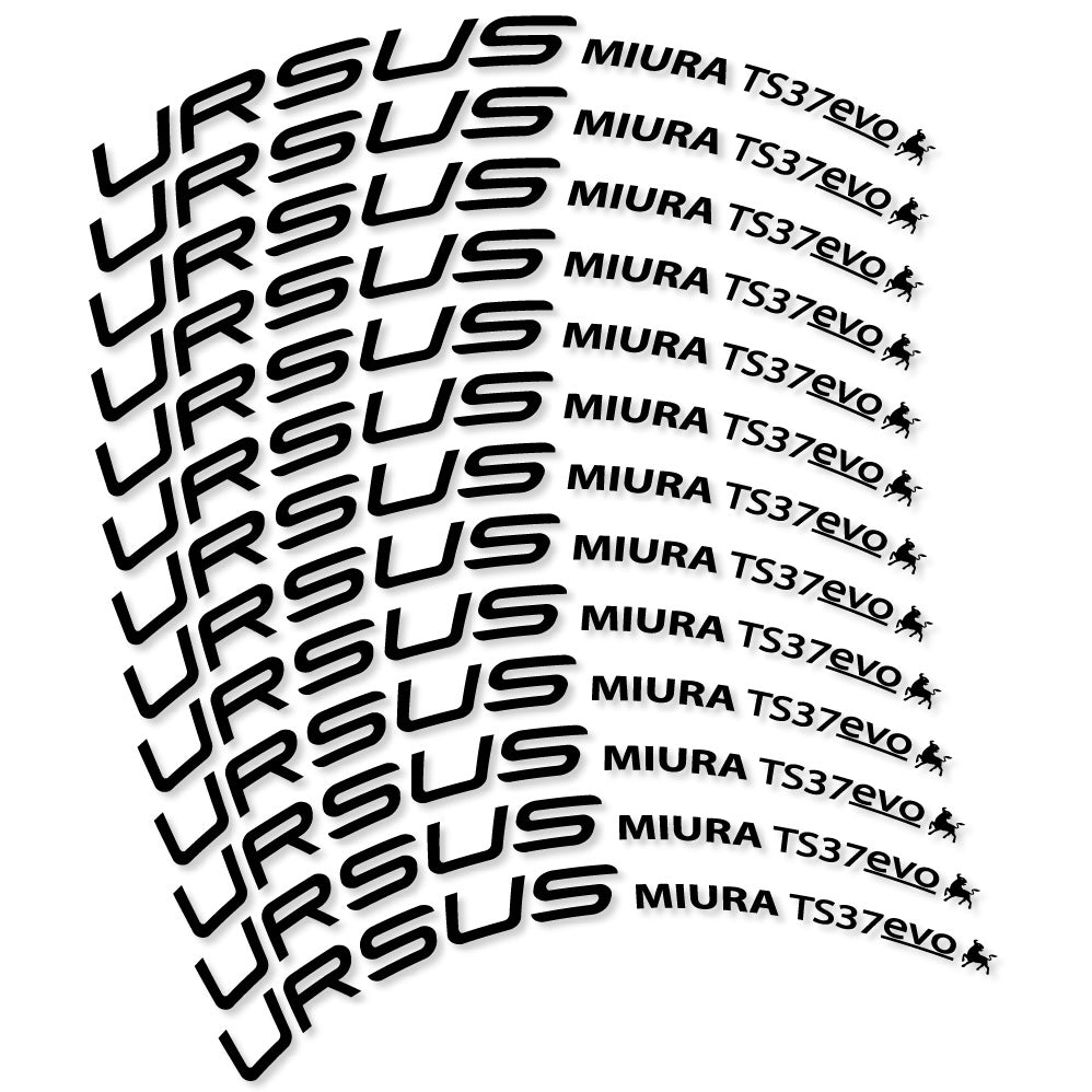 Adesivi Cerchi Bici da Corsa Ursus Miura Ts37 Evo Disc in vinile