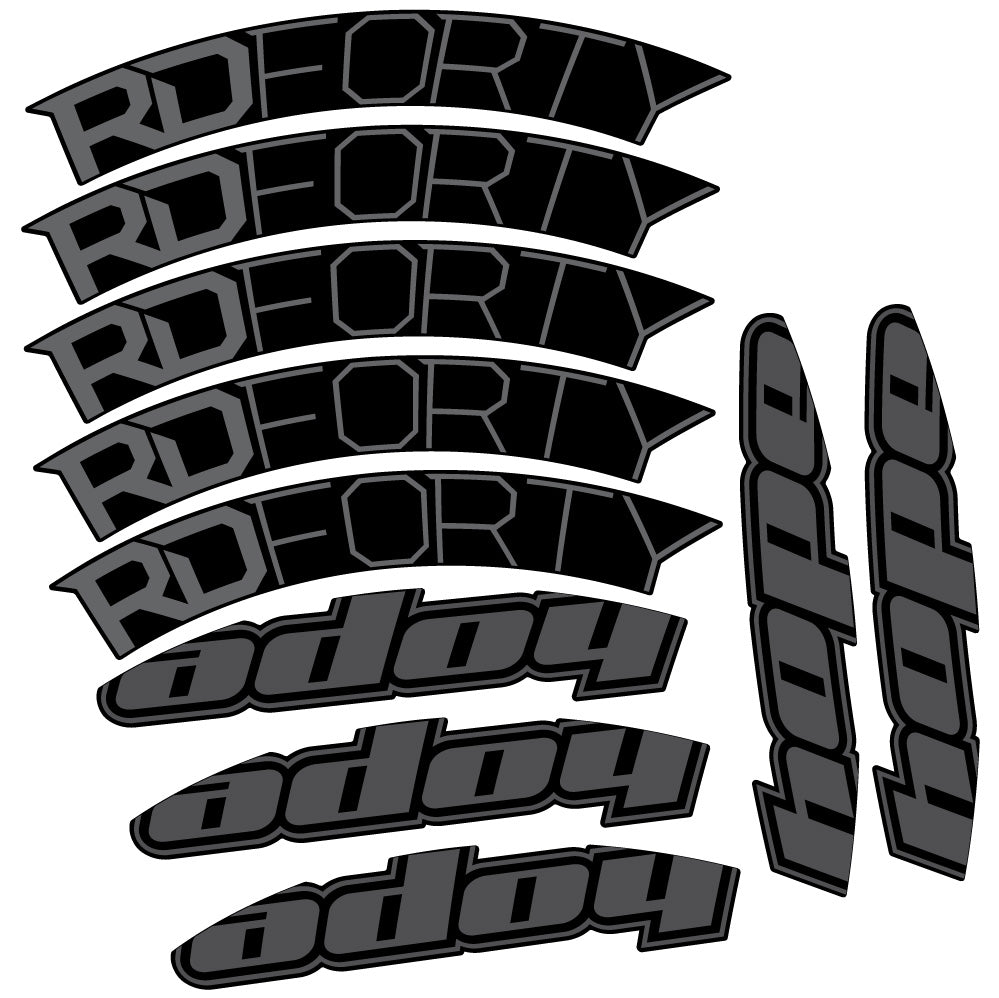 Adesivi Cerchi Bici da Corsa Hope RD Forty 2020 40 mm in vinile
