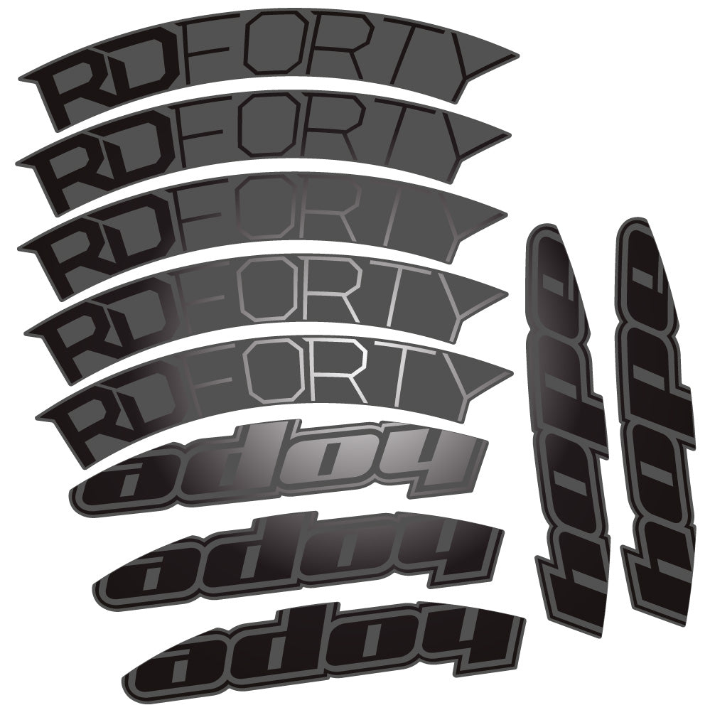Adesivi Cerchi Bici da Corsa Hope RD Forty 2020 40 mm in vinile