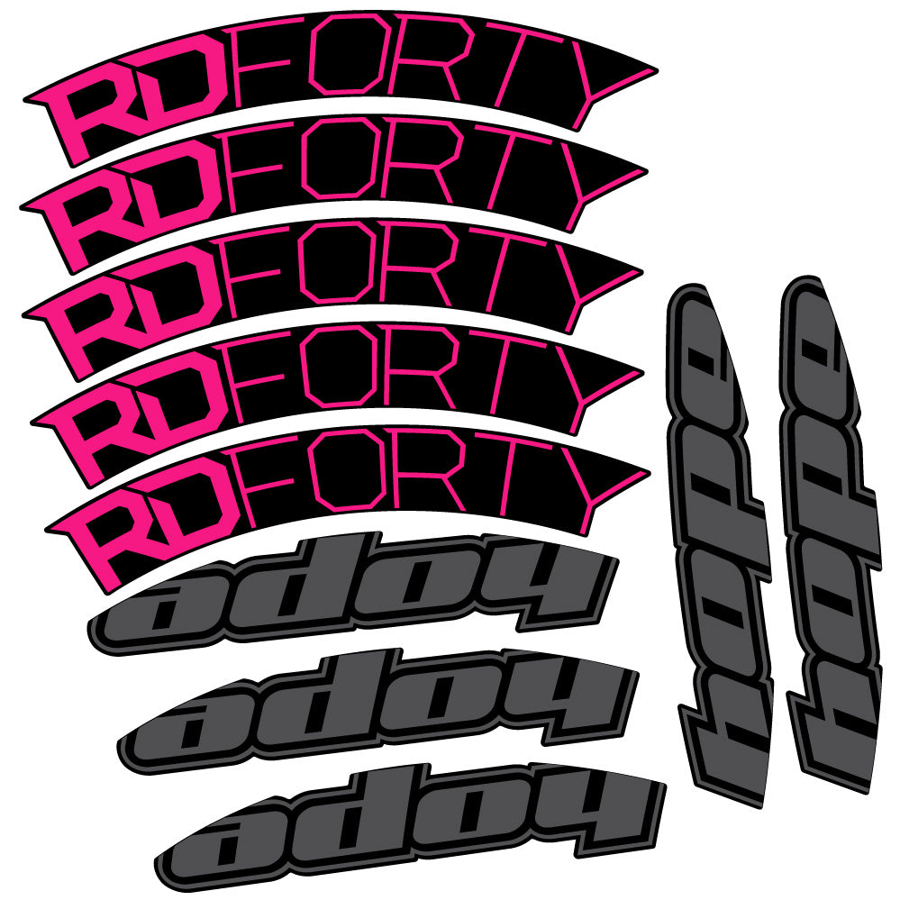 Adesivi Cerchi Bici da Corsa Hope RD Forty 2020 40 mm in vinile