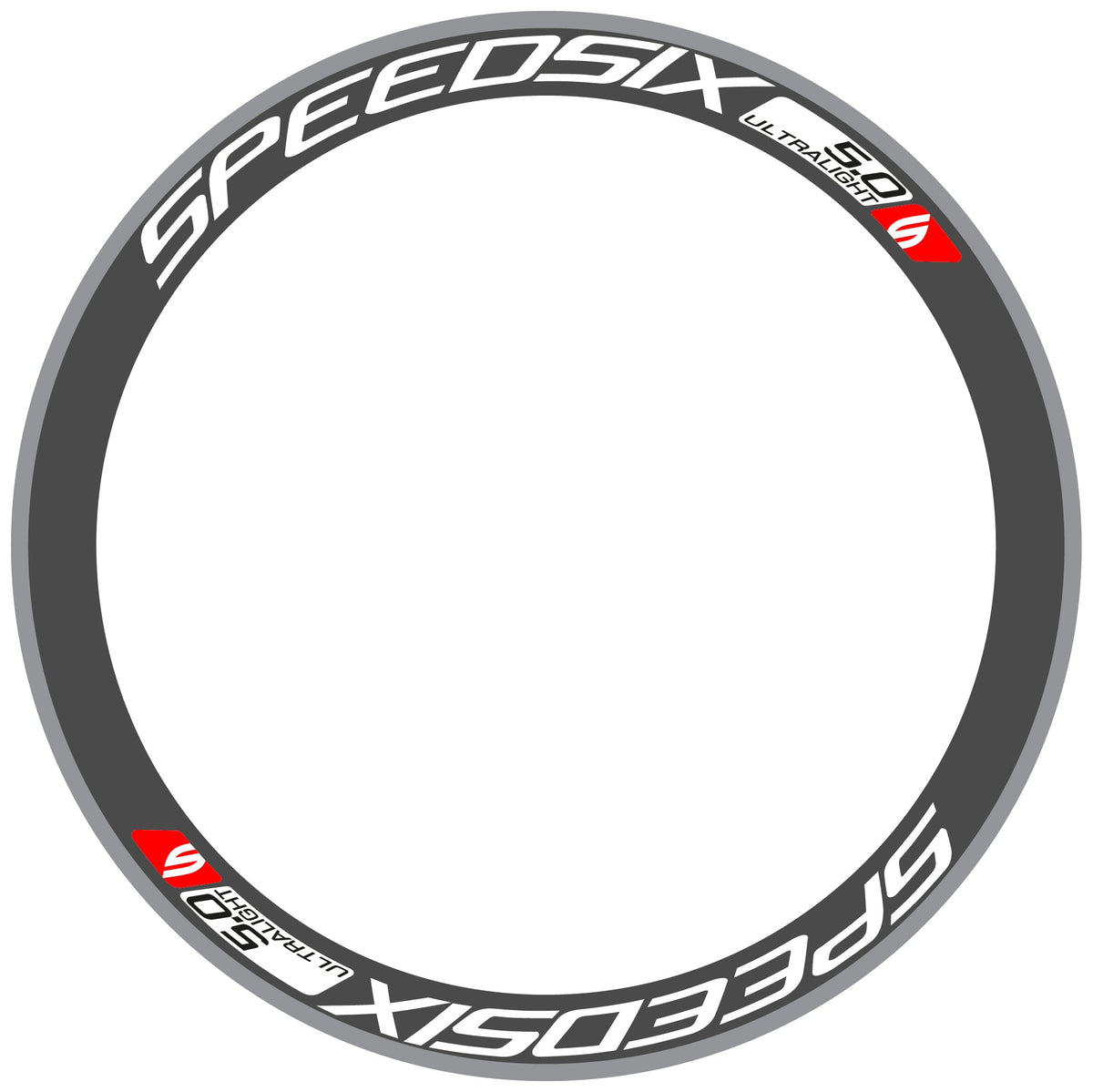 Adesivi Cerchi Bici da Corsa Speedsix Ultralight 5.0 in vinile