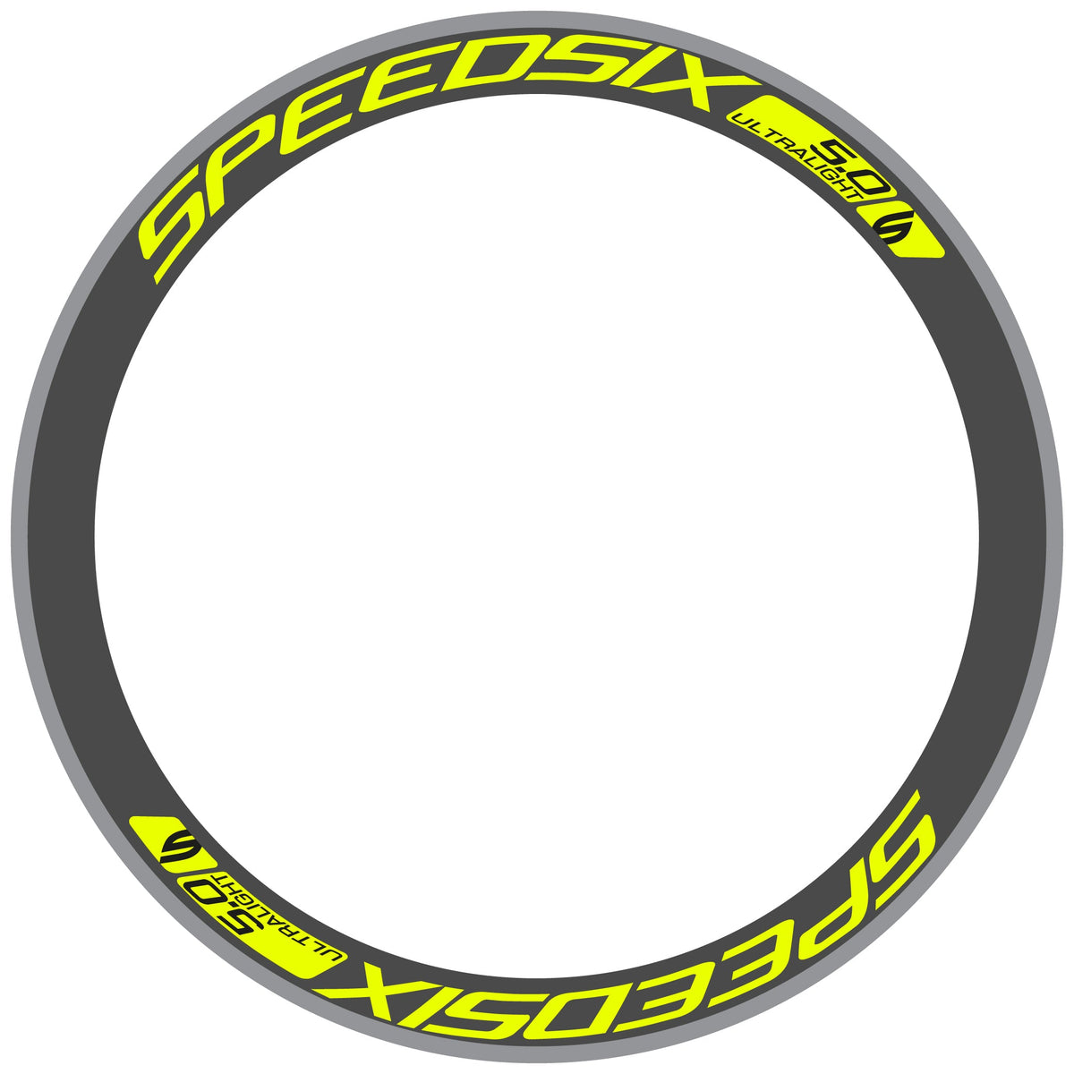 Adesivi Cerchi Bici da Corsa Speedsix Ultralight 5.0 in vinile