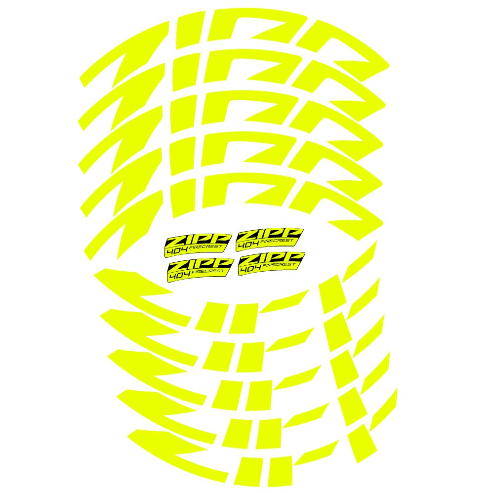 Adesivi Cerchi Bici da Corsa Zipp 404 FireCrest Disc 2022 58 mm in vinile