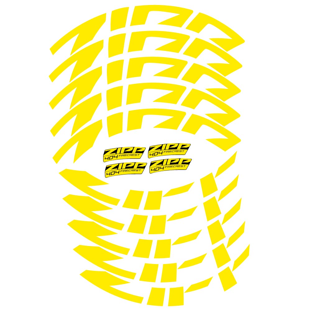 Adesivi Cerchi Bici da Corsa Zipp 404 FireCrest Disc 2022 58 mm in vinile