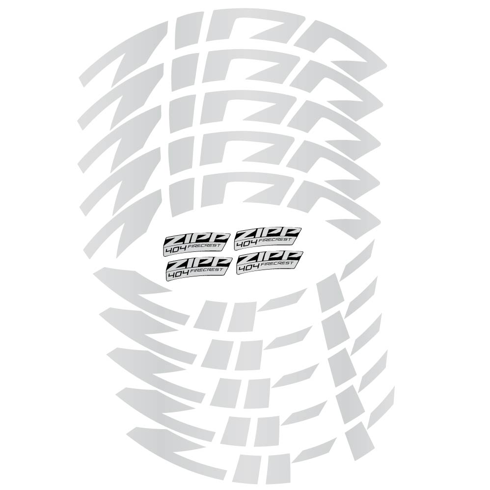Adesivi Cerchi Bici da Corsa Zipp 404 FireCrest Disc 2022 58 mm in vinile
