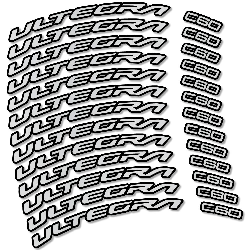 Adesivi Cerchi Bici da Corsa Shimano Ultegra C60 60 mm in vinile
