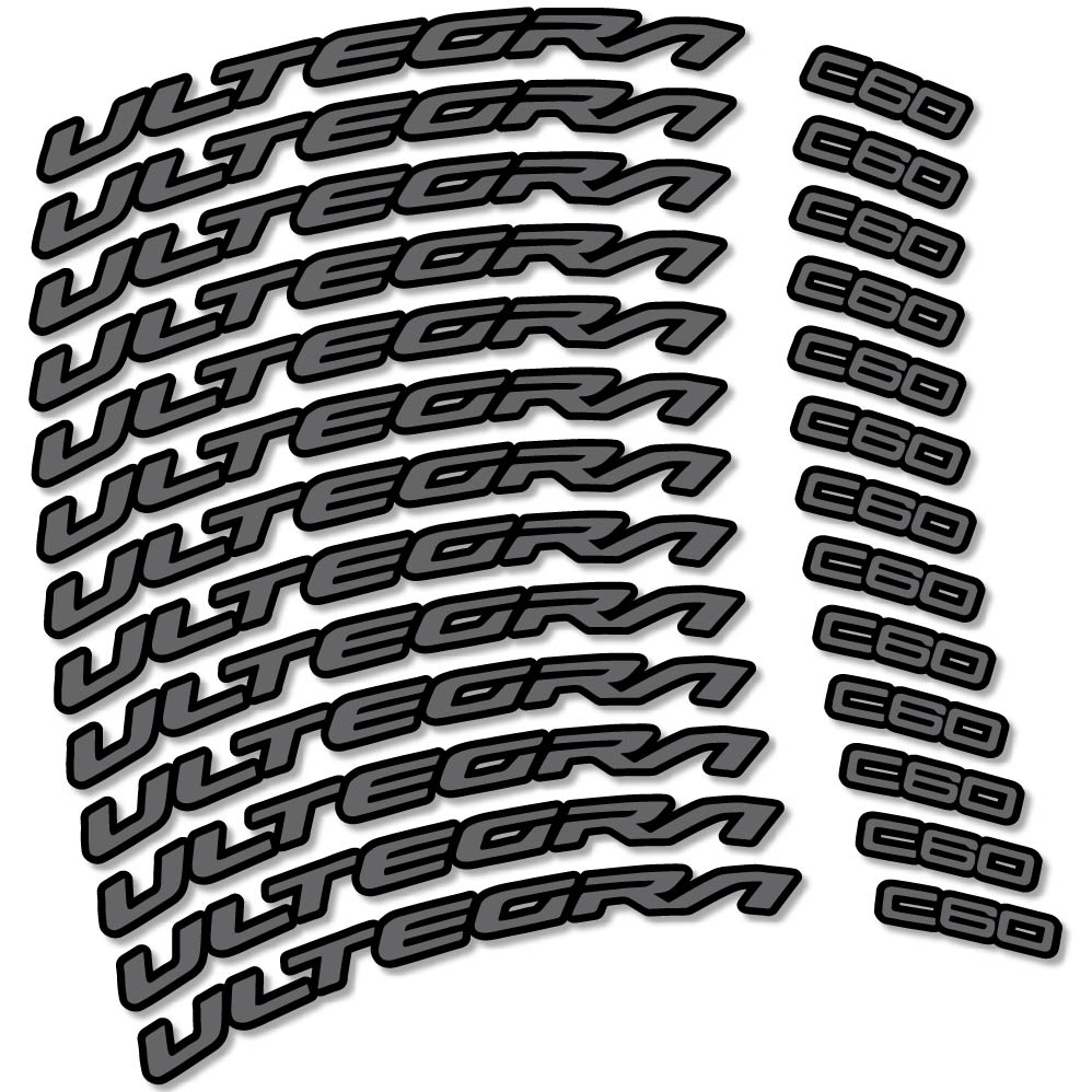 Adesivi Cerchi Bici da Corsa Shimano Ultegra C60 60 mm in vinile