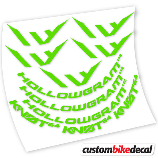 Adesivi Cerchi Bici da Corsa Hollowgram Knot 64 64 mm in vinile - Verde Mela
