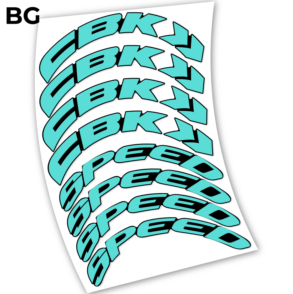 Adesivi Cerchi Bici da Corsa CBK Speed 80 in vinile