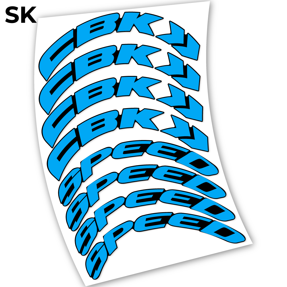 Adesivi Cerchi Bici da Corsa CBK Speed 80 in vinile