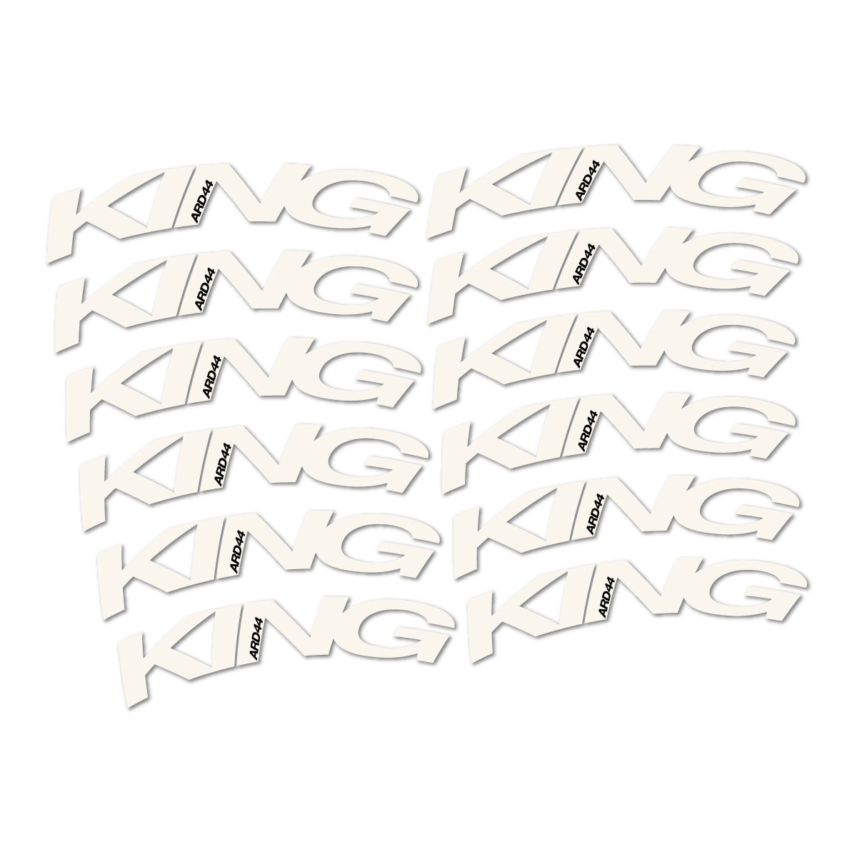 Adesivi Cerchi Bici da Corsa Chris King ARD44 2023-2026 in vinile - Bianco Osso