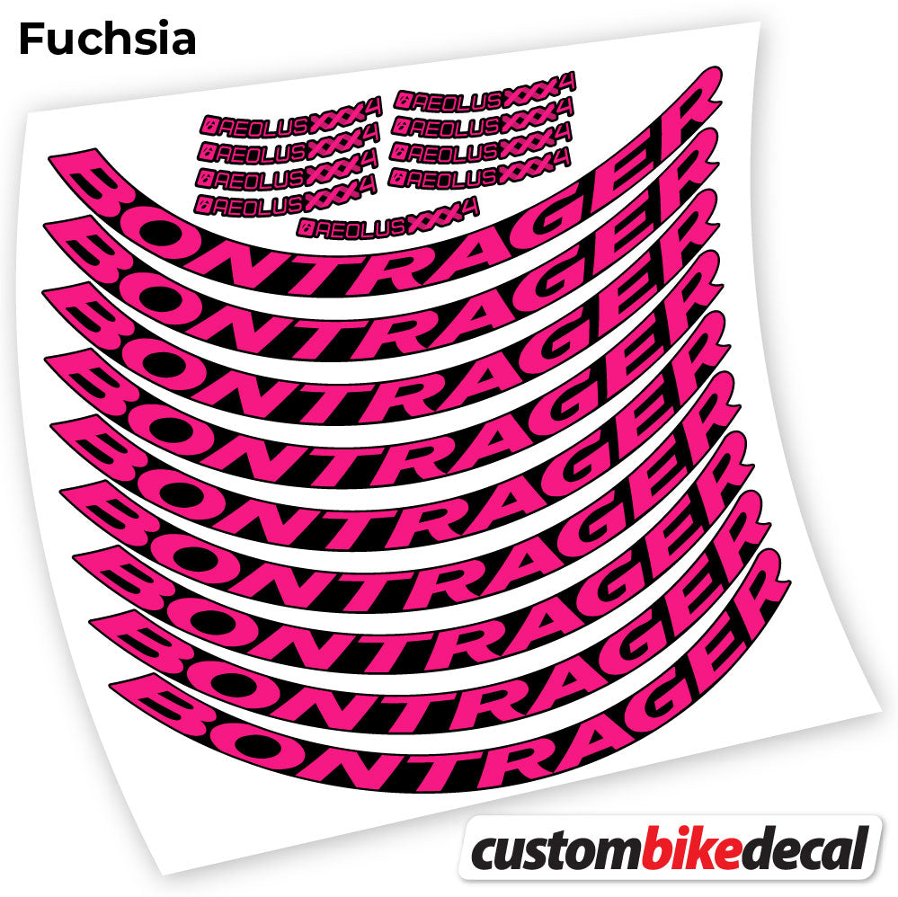 Adesivi Cerchi Bici da Corsa Bontrager Aeolus XXX4 Disc 45 mm in vinile - Fucsia