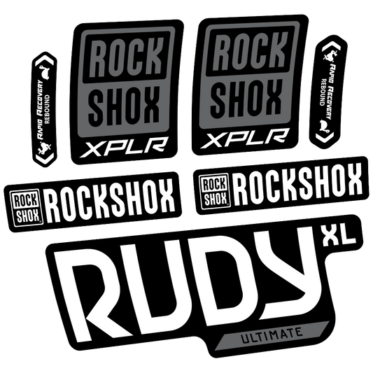 Adesivi Forcella Rock Shox Rudy XL Ultimate 2025 in vinile