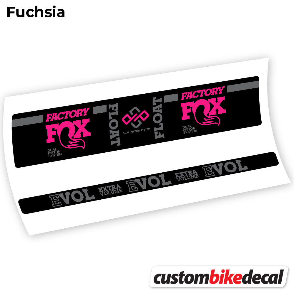 Adesivi Ammortizzatore Fox Float Factory Float in vinile - Fucsia