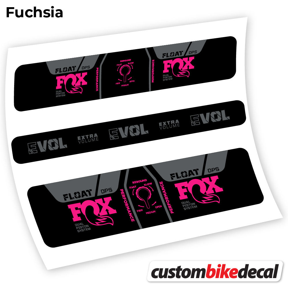 Adesivi Ammortizzatore Fox DPS Performance 2021 in vinile - Fucsia