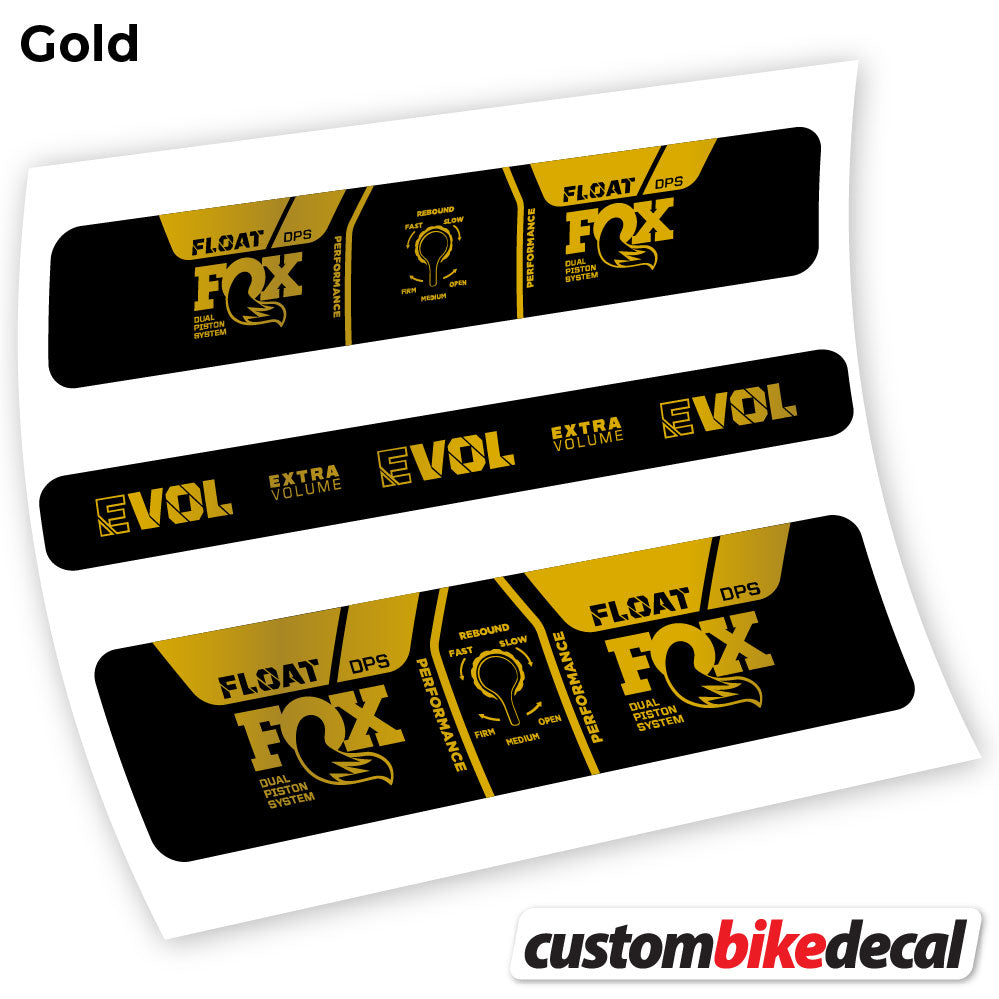 Adesivi Ammortizzatore Fox DPS Performance 2021 in vinile - Oro