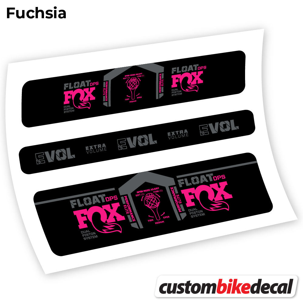 Adesivi Ammortizzatore Fox DPS Elite 2021 in vinile - Fucsia