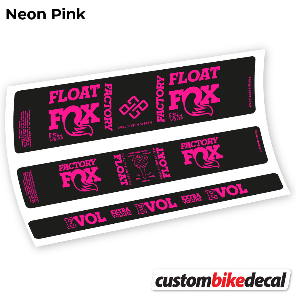 Adesivi Ammortizzatore Fox DPS factory 2019 in vinile - Rosa Neon