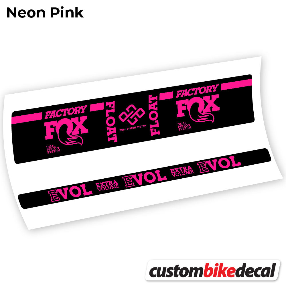 Adesivi Ammortizzatore Fox Float Factory Float in vinile - Rosa Neon