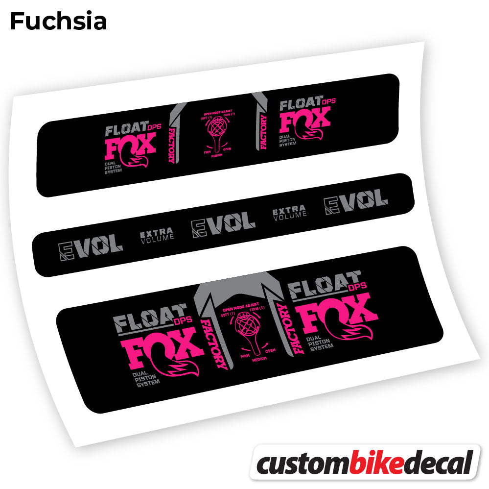 Adesivi Ammortizzatore Fox DPS Factory 2021 in vinile - Fucsia