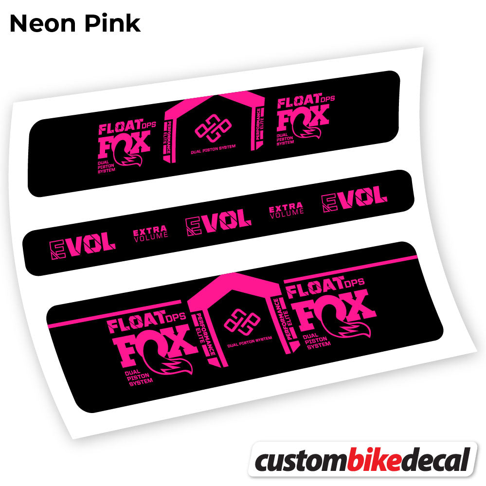 Adesivi Ammortizzatore Fox DPS Performance Elite 2021 Remote in vinile - Rosa Neon