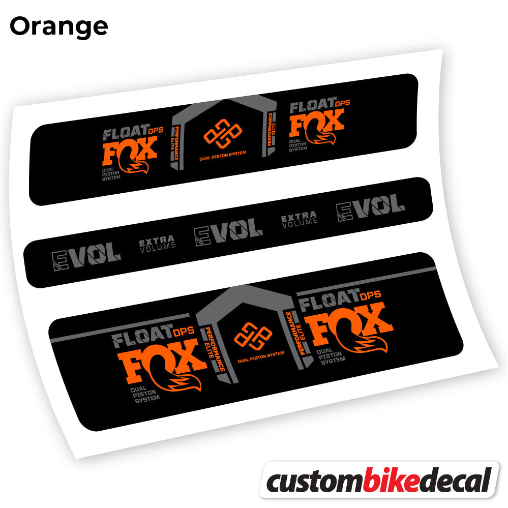 Adesivi Ammortizzatore Fox DPS Performance Elite 2021 Remote in vinile - Arancione