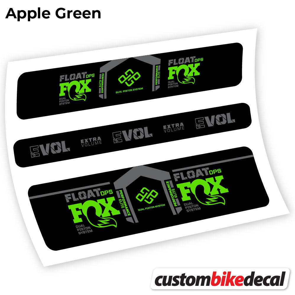 Adesivi Ammortizzatore Fox DPS Performance Elite 2021 Remote in vinile - Verde Mela