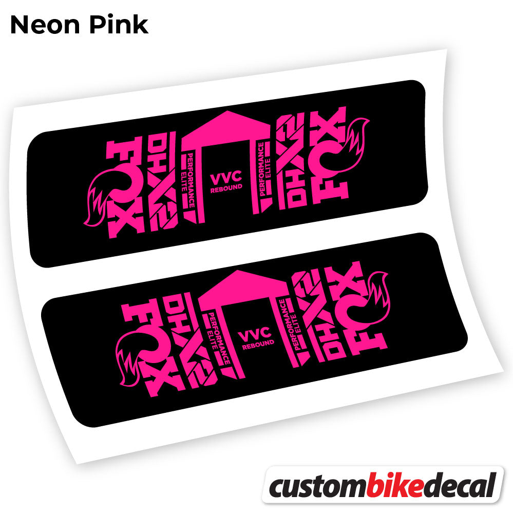 Adesivi Ammortizzatore Fox DHX2 Elite 2021 in vinile - Rosa Neon