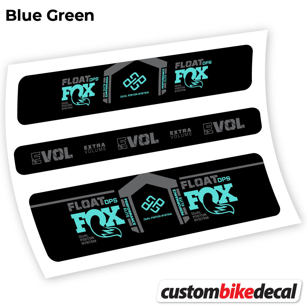 Adesivi Ammortizzatore Fox DPS Performance Elite 2021 Remote in vinile - Verde Acqua