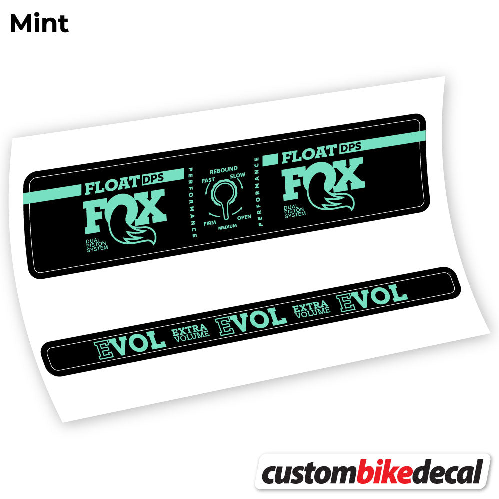 Adesivi Ammortizzatore Fox Float DPS Performance in vinile - Verde Menta