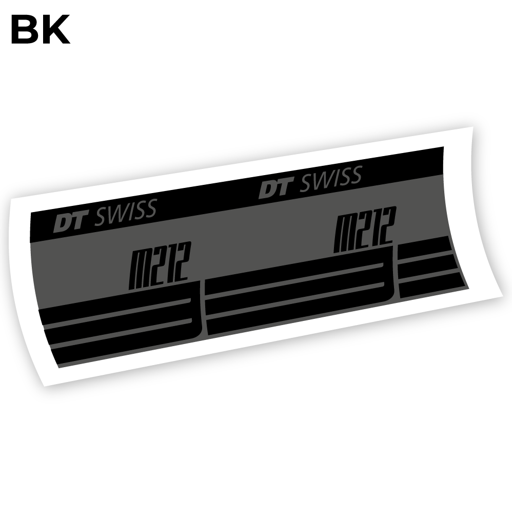 Adesivi Ammortizzatore DT Swiss M212 in vinile - Nero Opaco+Nero Lucido