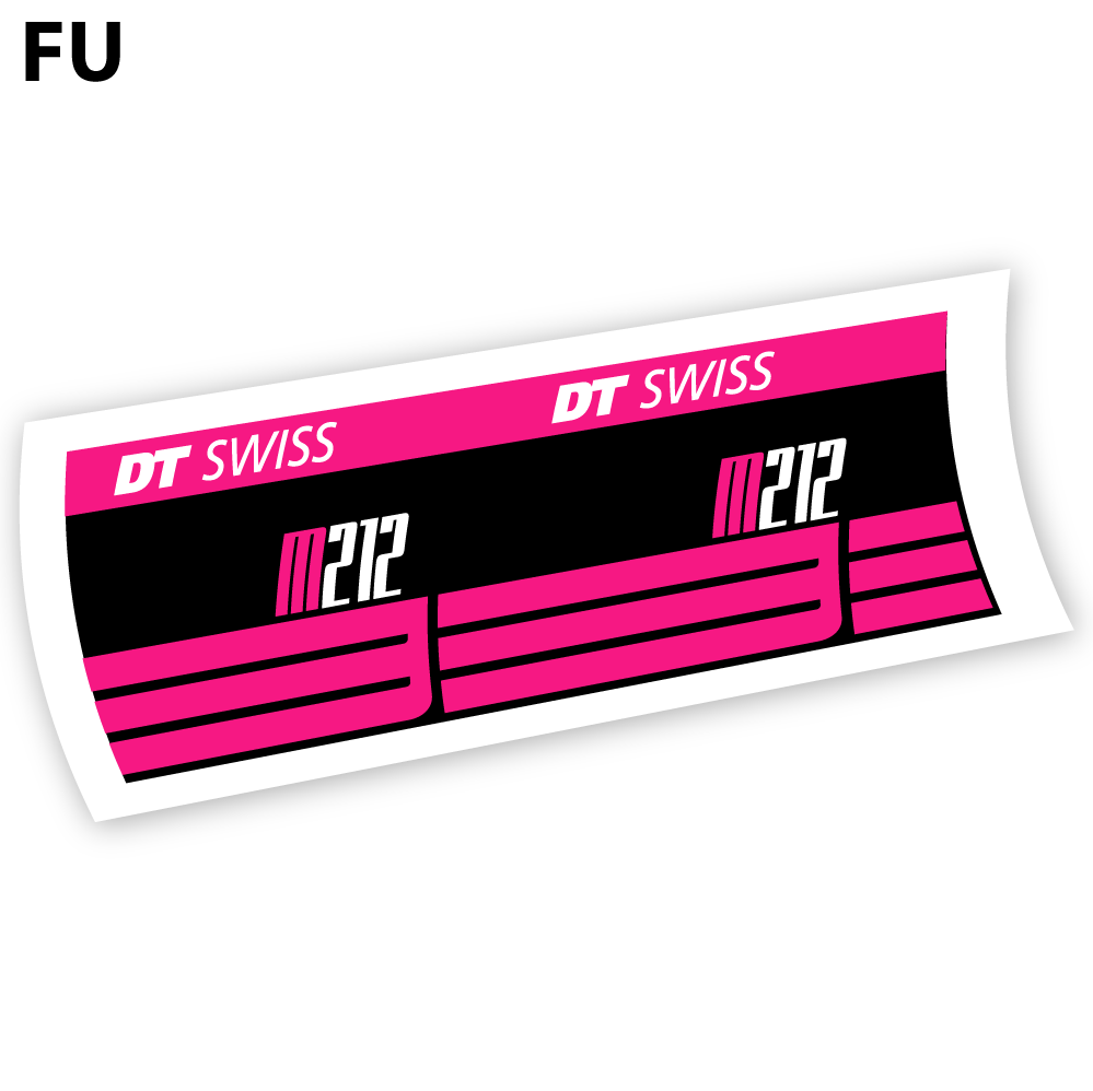 Adesivi Ammortizzatore DT Swiss M212 in vinile - Fucsia