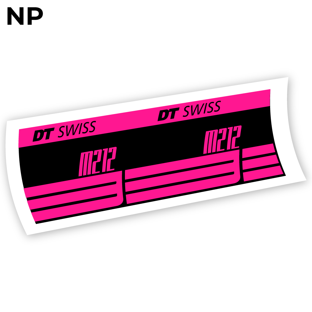 Adesivi Ammortizzatore DT Swiss M212 in vinile - Rosa Neon