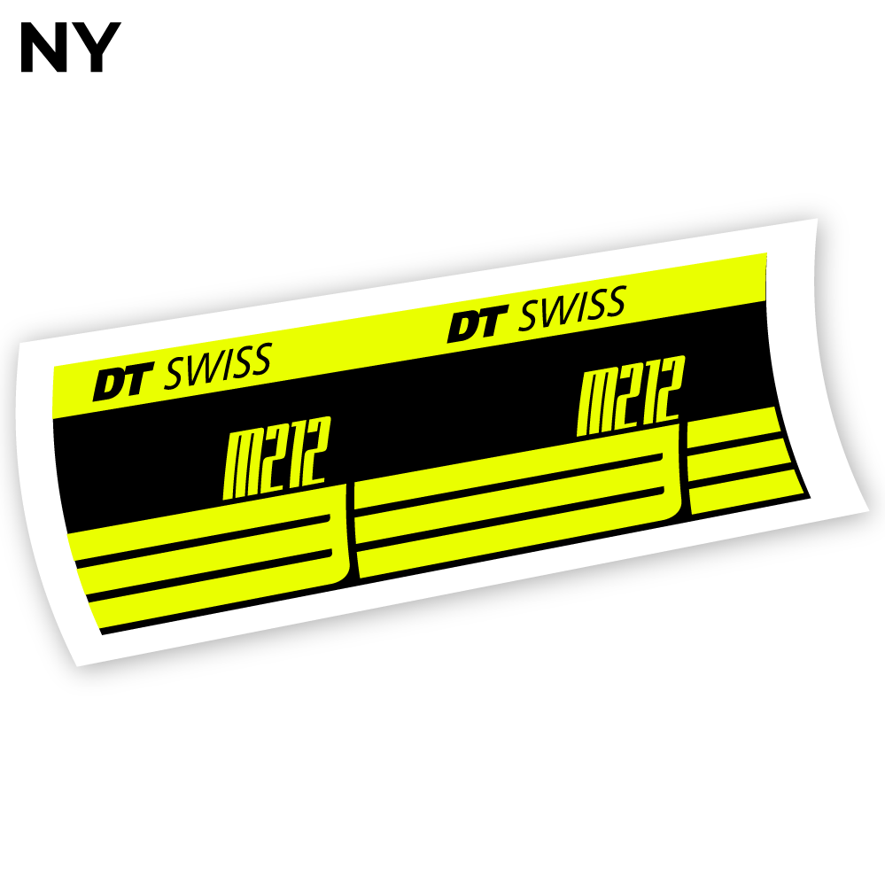 Adesivi Ammortizzatore DT Swiss M212 in vinile - Giallo Neon